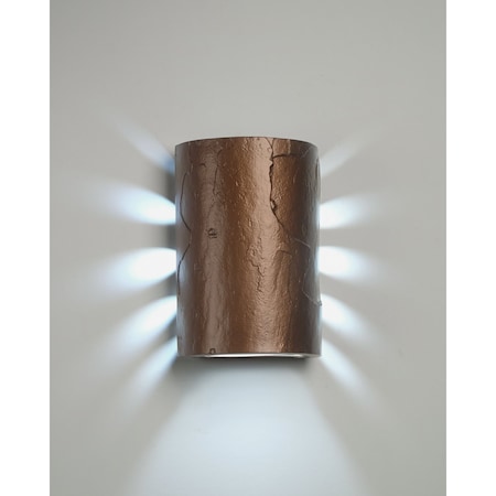 Luxury Lighting Masons Select 10 in Ceramic Backlit Slate Look Outdoor Wall Light, Rubbed Bronze Paint Finish, 2PK (2) SL510-ABr-ud-7