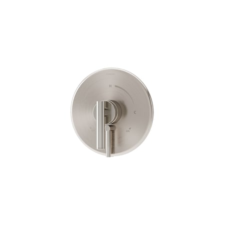 Symmons Dia Wall Mounted Single Handle Shower Valve Trim with Volume Control Lever (Valve Not Included) S3590BSTNTRM
