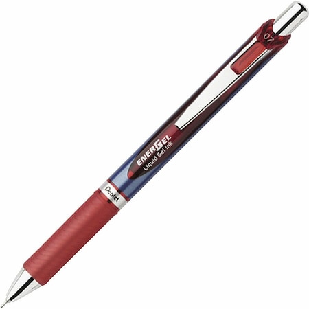 Pentel Pen, Gel, Rtx, Needle, 0.7Mm, Rd BLN77B
