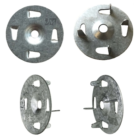 Trufast Grip-Plate Prong Tab Metal Washer Steel for Insulation Board Wire Lath Plaster Repair, 1000PK GPTAB-1250