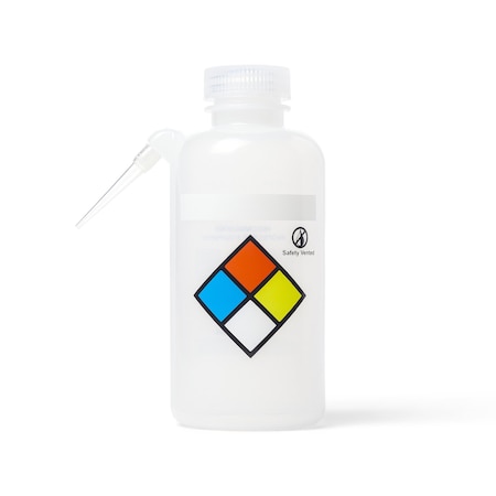 United Scientific UniSafe Write-On Wash Bottles, Unitary, LDPE, 500 mL, 6PK 36-1005