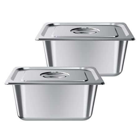 Vevor Full Size Hotel Pan Steam Table Pan 6 Inch Deep Stainless Steel 1 Pack HZ811-150T GN Pan