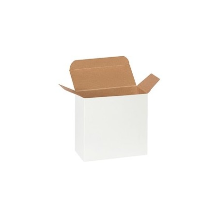 Bubblefast 250-5 5/8 x 2 1/2 x 5 5/8'' White Reverse Tuck Folding Cartons, 250PK BFRTC51W