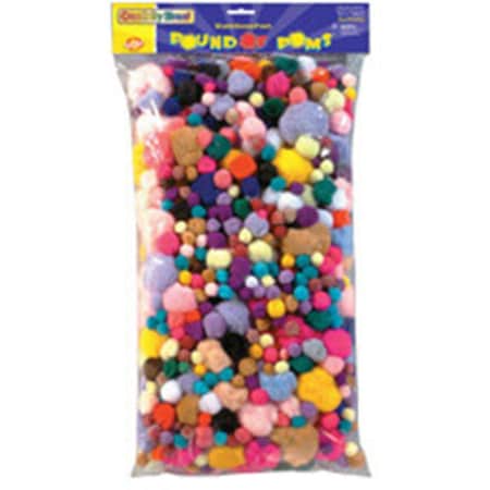 The Chenille Kraft Co Chenille Kraft Company Pom Pons Assorted 1 Lb. Bag CH97594