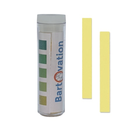 Bartovation Quaternary Ammonium (QAC, Multi Quat) Test Paper, 0-500 ppm [Vial of 100 Paper Strips] PQT05V100