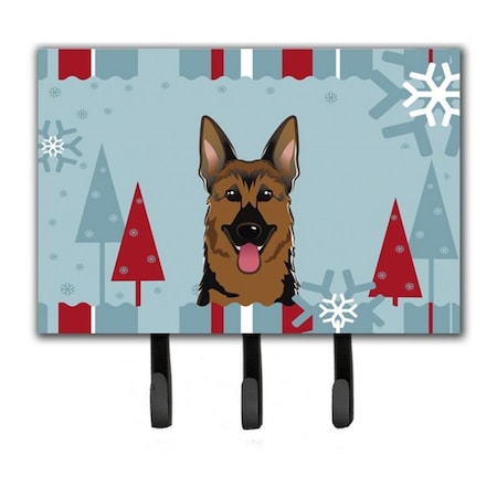 Carolines Treasures Winter Holiday German Shepherd Leash and Key Holder BB1707TH68