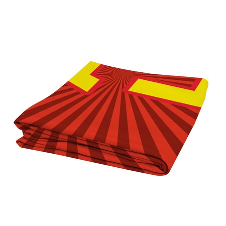 Showdown Displays 3 Ft W X 72 In H Eurofit Straight Wall Graphic (Polyester Knit) - Sale Red Burst 908101-001
