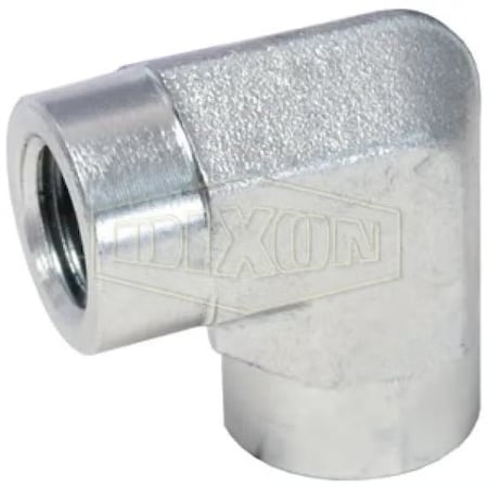 Dixon Hydraulic Pipe Elbow, 1/2-14 Nominal, Female NPTF, Carbon Steel, Domestic 5504-8