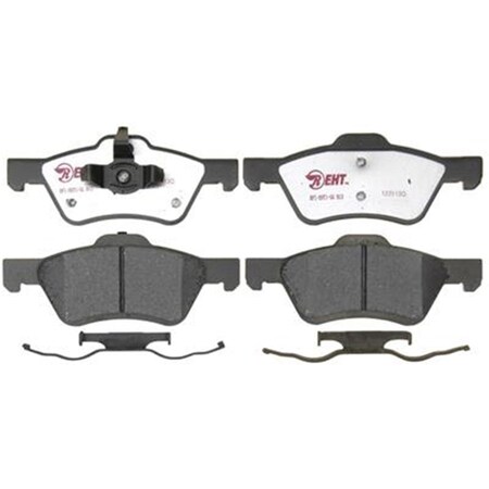 R/M Brakes RM Brakes EHT1047H Ceramic Brake Pad Set With Hardware R53-EHT1047H