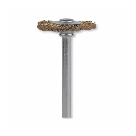 Dremel 535 WHEEL BRUSH, 3/4 IN DIA BRUSH, 0.062 IN W FACE, STRAIGHT FILAMENT/WIRE 535-02