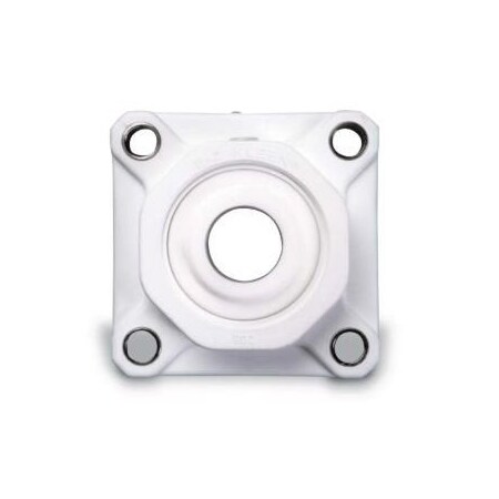 Dodge Industrial E-Z Kleen Mounted Bearing, PSEZ Polymer Sleeved, Polymer Housed, 4-Bolt Flange 034174 F4B-PSEZ-108