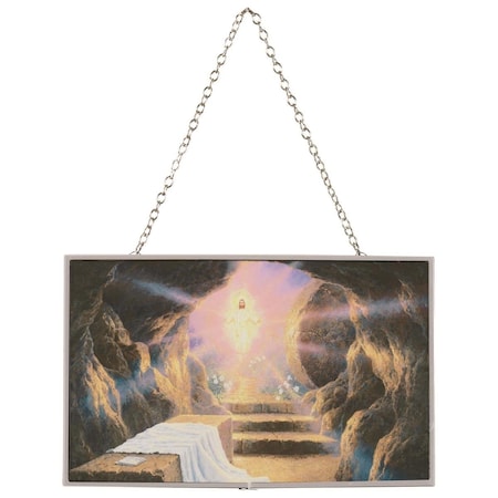 Dicksons Suncatcher Christ Is Risen 8in Rectangle SUNCG-2006
