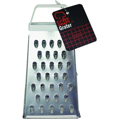 Chef Craft Grater Pyramid Ss Wht Hndl 8In 21387