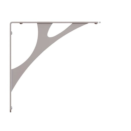 Shelf-Made Manhattan 201 Series Premium Decorative Shelf Bracket, 500 lb, 12 in L, 10 in H, Steel RP-201MN-12SN