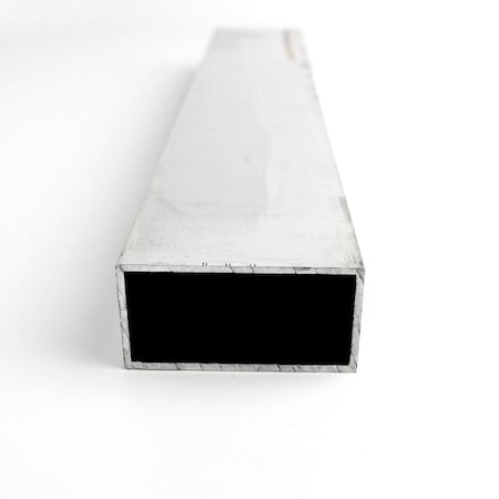 Usa Industrials 6061 Aluminum Rectangle Tube, T6, Extruded, 1in Outside Height x 1/16in Wall x 2in Outside RTBG-6061-2X0.062-48