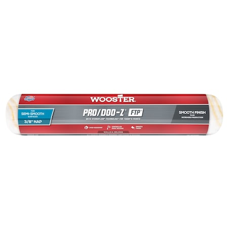 Wooster 14" Paint Roller Cover, 3/8" Nap, Woven Fabric RR666-14