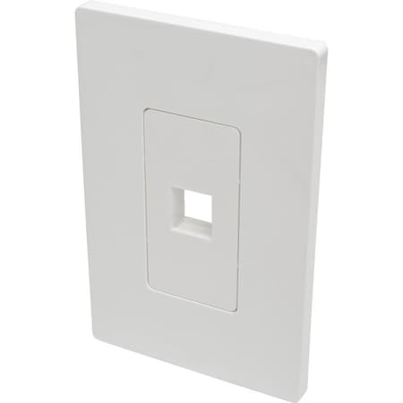 Tripp Lite SINGLE-GANG 1-PORT WALL PLATE KEYSTONE CAT5/6 USB HDMI DPORT RCA N080-101