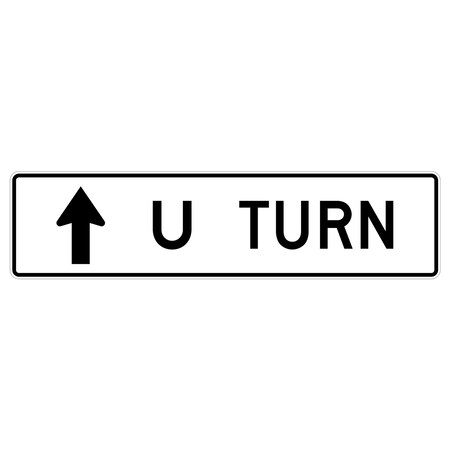 Sign Solutions Usa Traffic Sign, 72 in Width, Aluminum Sign, Horizontal Rectangle DUS06DWT7218R3-26A