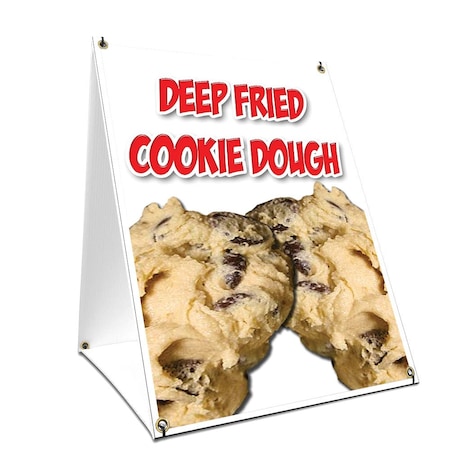 Signmission Deep Fried Cookie Dough, 36 Inch x 24 Inch A-frame Yard Sign, Plastic Sign SBC-2436-Deep Fried Cookie Dough
