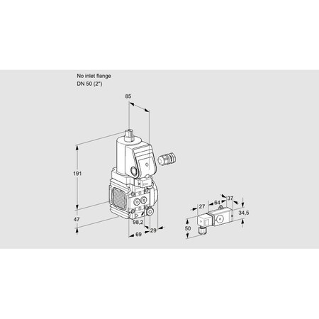 Honeywell Kromschroder Gas Solenoid Valve – Class A, 500 mbar, EN 161, IP65 KS88030398