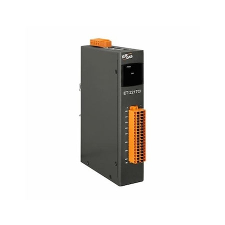 Icp Das Ethernet I/O Module with 8 Channel Analog Inputs, Channel to Channel Isolation ET-2217CI