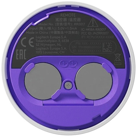 Logitech Logitech Scribe-OFF-WHITE-N/A-N/A-WW-SHARE BUTTON - 0.5" Height x 2.8" Diameter - White 952000102