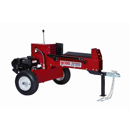 Boss Industrial Professional Dual Action 20 Ton Gas Log Splitter with 6.5 hp 4-cycle OHV Kohler engine GD20T24