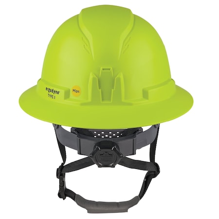 Ergodyne Lime Class E Type 2 MIPS Full Brim Safety Helmet 8963-MIPS