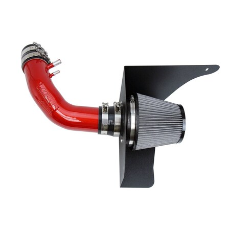 Hps Performance Air Intake Kit with Heat Shield, Red, 827-638R