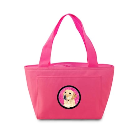 Carolines Treasures 15 x 7 in. Labrador Zippered Insulated School Washable and Stylish Lunch Bag Cooler- Pink SC9133PK-8808