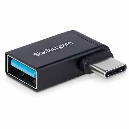 Startech.Com RIGHT ANGLED USB-C TO USB-A ADAPTER, USB 5GBPS, COMPACT USB-C MALE TO USB-A FEMA USB31CAADGCPRA