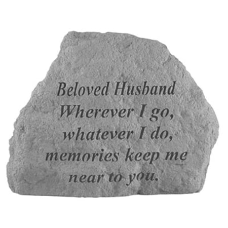 Kay Berry Beloved Husband Wherever I Go-Whatever I Do - Memorial -  6.5 ines x 4.75 ines 16920