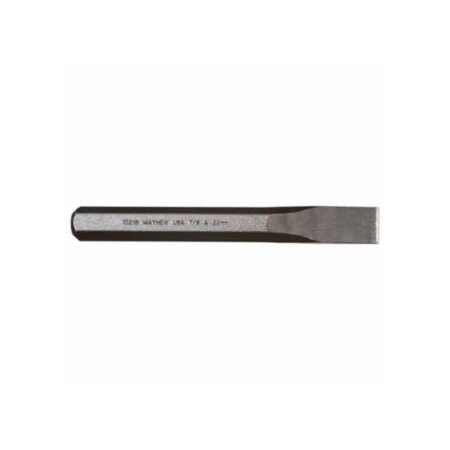 Mayhew Cold Chisels, 7 1/2 in Long, 7/8 in Cut, Black Oxide, 6 per box 479-10216