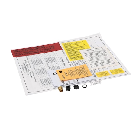 Ultrafryer Gas Conversion Kit, Natural to Propane Gas, P20-18 143-000016-007