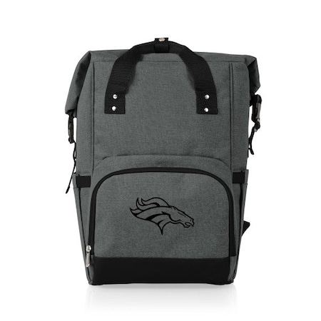 Picnic Time Family Of Brands NFL Denver Broncos - On The Go Roll-Top Backpack Cooler 616-00-105-104-2