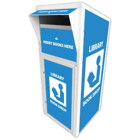 American Security Cabinets Large Library Book Return 710-ACM Aluminum Composite Material BR-710-ACM-OHC-DIY-KB