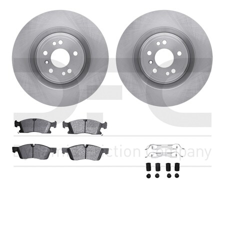 Dynamic Friction Co DFC Rotors with EURO 5000 Ceramic Brake Pads includes Hardware 6612-63440