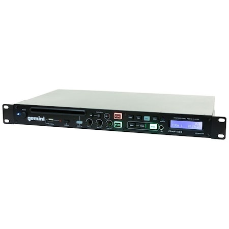 Gemini 19-inch Professional 1U Rackmount Single CD/MP3/USB Player CDMP-1500