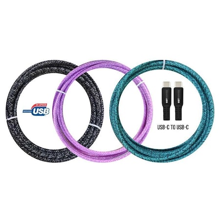 Boss Tech Products 10' Usb-C Braided Cable GP-XL-BRDC-C