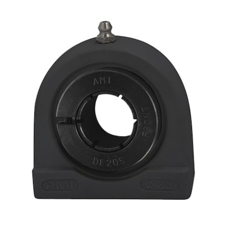 Ami Bearings SINGLE ROW BALL BEARING - 35MM WIDE ACCU-LOC BLACK TAPPED BASE PILLOW BLOCK UETBL207B