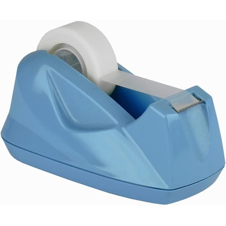 Acrimet Tape Dispenser, 1 in Tape Core Dia., Plastic, Stainless Steel, Light Blue 270.AO