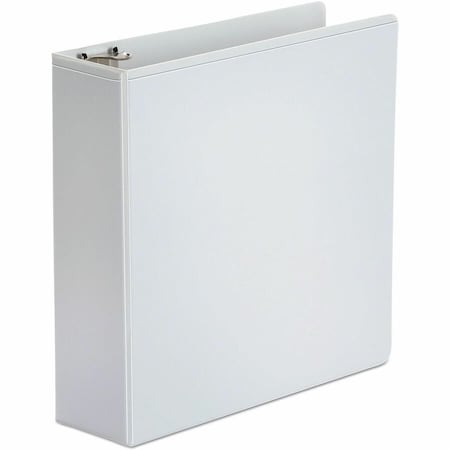Universal Round Ring Economy Vinyl View Binder, 3" Capacity, White UNV20992***