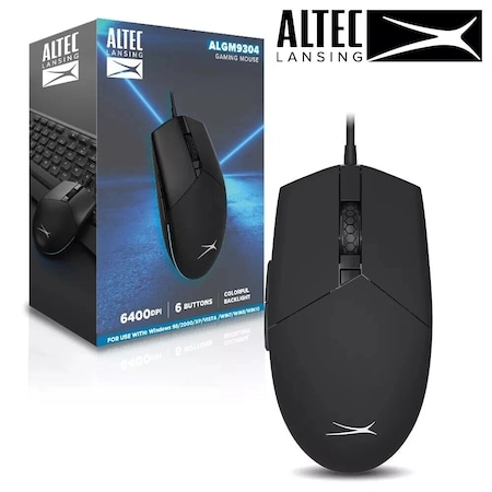 Altec Lansing Wired Gaming Mouse 6400 DPI, 6 buttons RGB ALGM9304