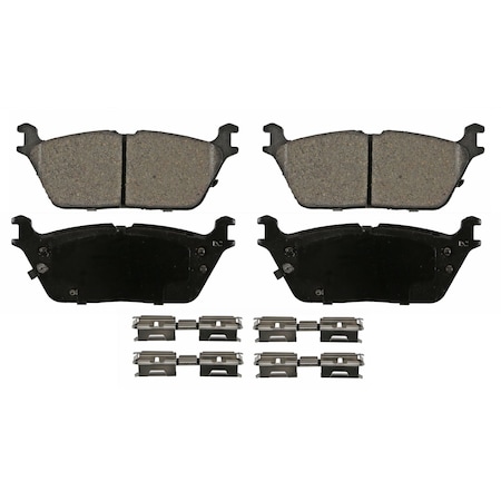 Wagner Brake QuickStop Rear Disc Brake Pad Set Ceramic, ZD2169