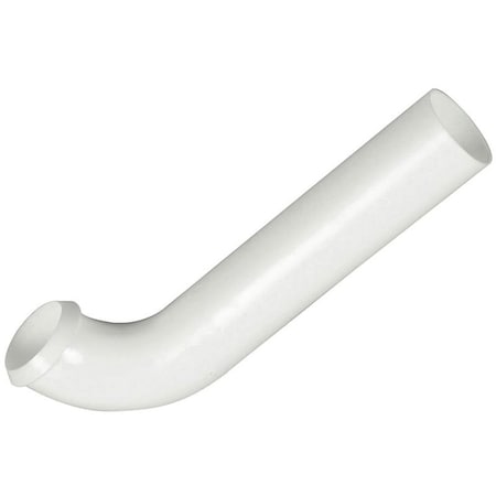 Danco Wall Tube, 1-1/2 in, 7-3/4 in L, Ground Joint, Plastic, White 50994