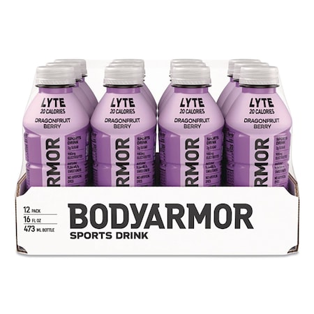 Bodyarmor LYTE Sports Drink, Dragonfruit Berry, 16 oz Bottle, 12PK 411891