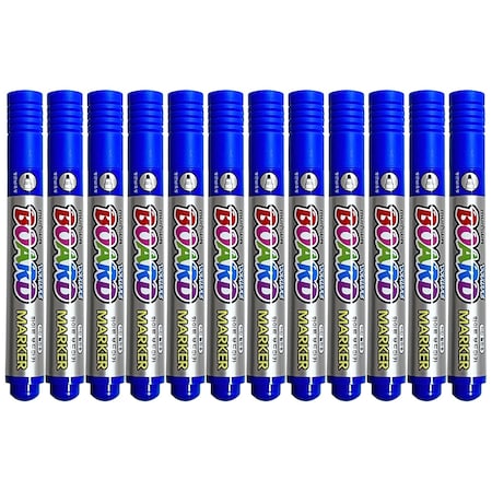 Hyw Products Dry Erase Blue Whiteboard Markers 12-Pack, 12PK 92000002
