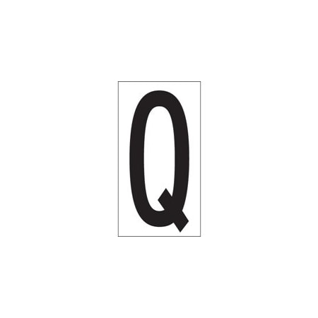 Bubblefast 3 1/2'' ''Q'' Vinyl Warehouse Letter Labels BFDL9310Q