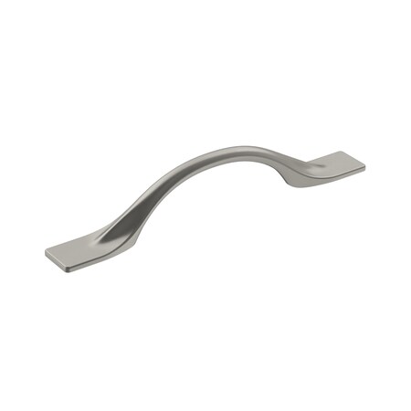 Amerock Uprise 3-3/4 in 96 mm Center-to-Center Satin Nickel Cabinet Pull BP36917G10