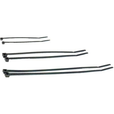 Metra Cable Tie, 11 in L, Black, 50 lb Strength, 100 PK BCT11